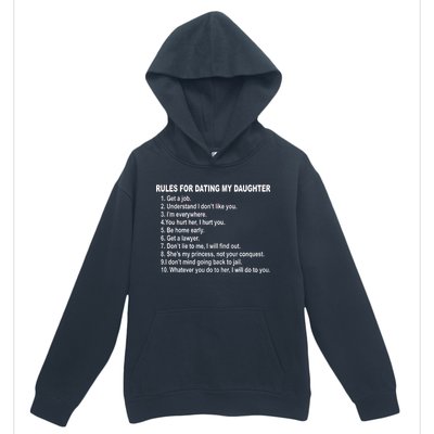 Rules For Dating My Daughter Father's Day Urban Pullover Hoodie