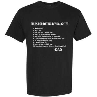 Rules For Dating MY Daughter Funny Garment-Dyed Heavyweight T-Shirt