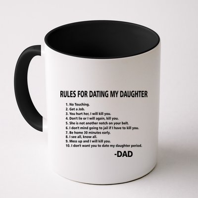 Rules For Dating MY Daughter Funny Mug