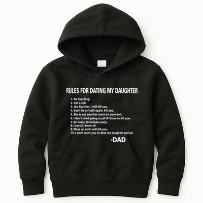 Rules For Dating MY Daughter Funny Kids Hoodie