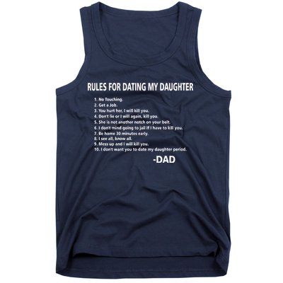 Rules For Dating MY Daughter Funny Tank Top