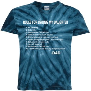 Rules For Dating MY Daughter Funny Kids Tie-Dye T-Shirt