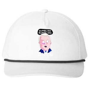 Rumbling Bumbling Joe Biden Cartoon Snapback Five-Panel Rope Hat