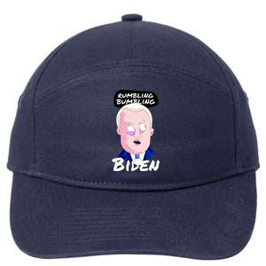 Rumbling Bumbling Joe Biden Cartoon 7-Panel Snapback Hat