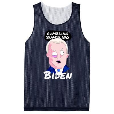 Rumbling Bumbling Joe Biden Cartoon Mesh Reversible Basketball Jersey Tank