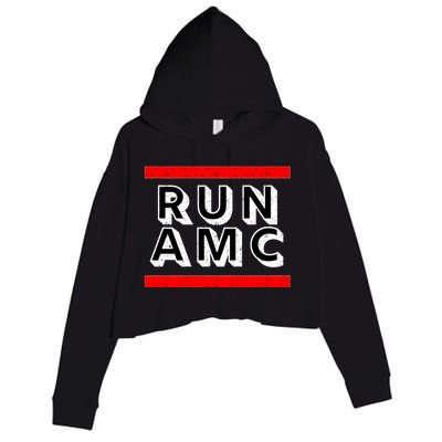 Run AMC Crop Fleece Hoodie