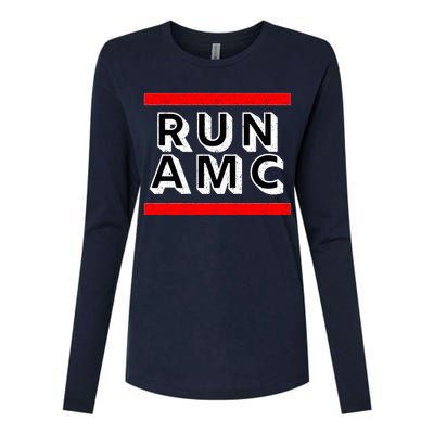 Run AMC Womens Cotton Relaxed Long Sleeve T-Shirt