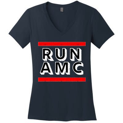 Run AMC Women's V-Neck T-Shirt