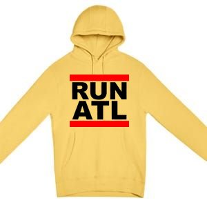 Run ATL Atlanta, Georgia Sports Fans Premium Pullover Hoodie