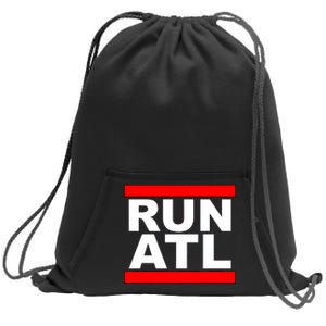 Run ATL Atlanta, Georgia Sports Fans Sweatshirt Cinch Pack Bag