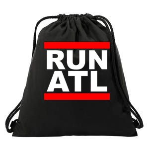 Run ATL Atlanta, Georgia Sports Fans Drawstring Bag