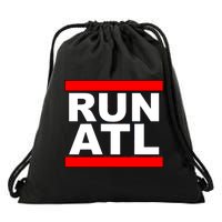 Run ATL Atlanta, Georgia Sports Fans Drawstring Bag