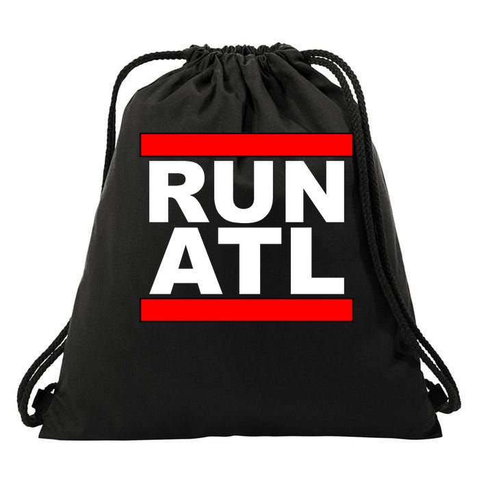 Run ATL Atlanta, Georgia Sports Fans Drawstring Bag