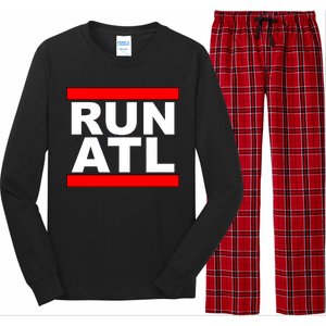 Run ATL Atlanta, Georgia Sports Fans Long Sleeve Pajama Set