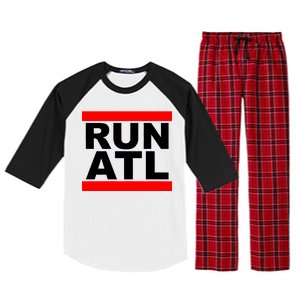 Run ATL Atlanta, Georgia Sports Fans Raglan Sleeve Pajama Set