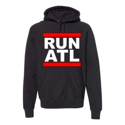 Run ATL Atlanta, Georgia Sports Fans Premium Hoodie