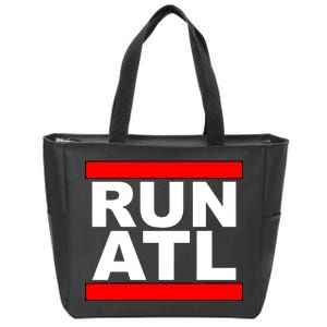 Run ATL Atlanta, Georgia Sports Fans Zip Tote Bag