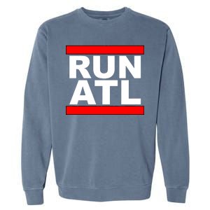 Run ATL Atlanta, Georgia Sports Fans Garment-Dyed Sweatshirt