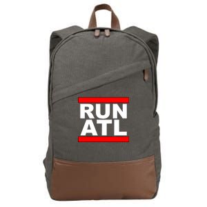 Run ATL Atlanta, Georgia Sports Fans Cotton Canvas Backpack