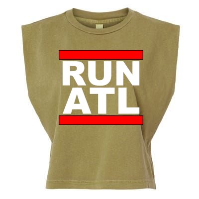 Run ATL Atlanta, Georgia Sports Fans Garment-Dyed Women's Muscle Tee