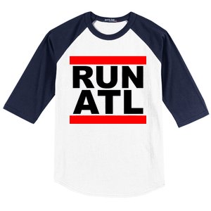 Run ATL Atlanta, Georgia Sports Fans Baseball Sleeve Shirt