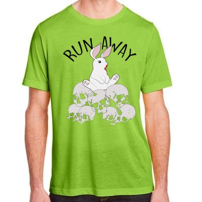 Run Away Bloody Bunny Skeleton Adult ChromaSoft Performance T-Shirt