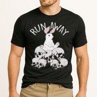 Run Away Bloody Bunny Skeleton Cooling Performance Crew T-Shirt