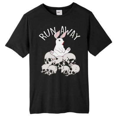 Run Away Bloody Bunny Skeleton Tall Fusion ChromaSoft Performance T-Shirt