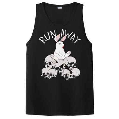 Run Away Bloody Bunny Skeleton PosiCharge Competitor Tank