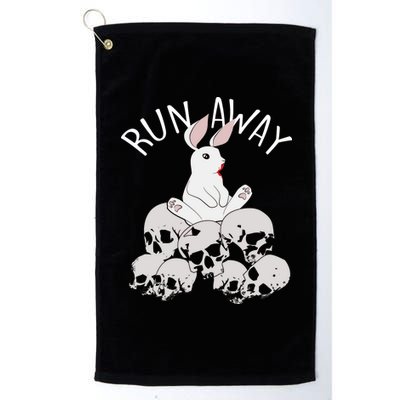 Run Away Bloody Bunny Skeleton Platinum Collection Golf Towel