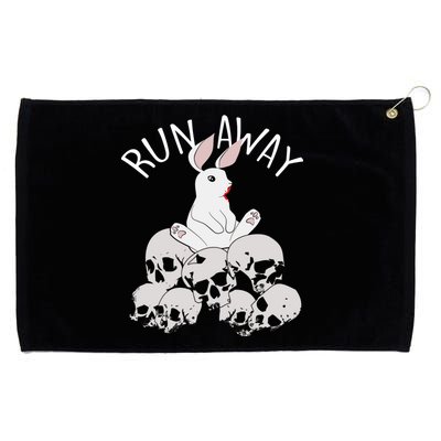 Run Away Bloody Bunny Skeleton Grommeted Golf Towel