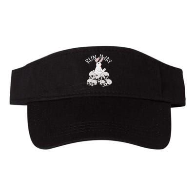 Run Away Bloody Bunny Skeleton Visor