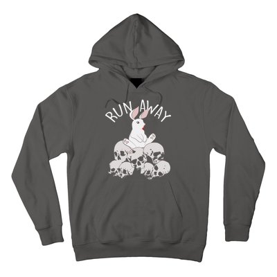 Run Away Bloody Bunny Skeleton Hoodie