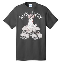 Run Away Bloody Bunny Skeleton Tall T-Shirt