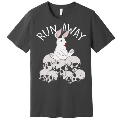 Run Away Bloody Bunny Skeleton Premium T-Shirt