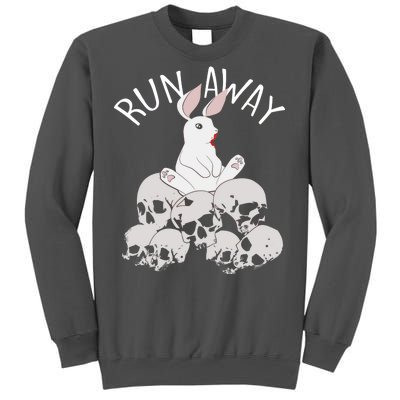 Run Away Bloody Bunny Skeleton Tall Sweatshirt