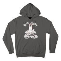 Run Away Bloody Bunny Skeleton Tall Hoodie