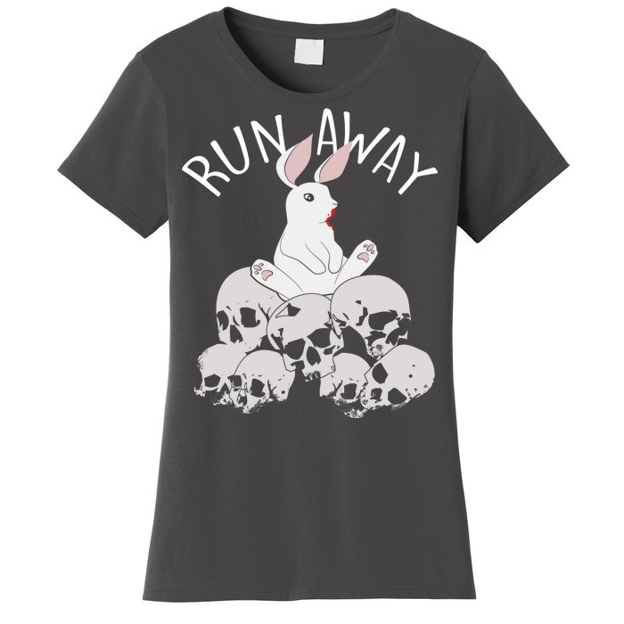 Run Away Bloody Bunny Skeleton Women's T-Shirt