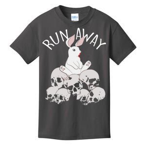 Run Away Bloody Bunny Skeleton Kids T-Shirt