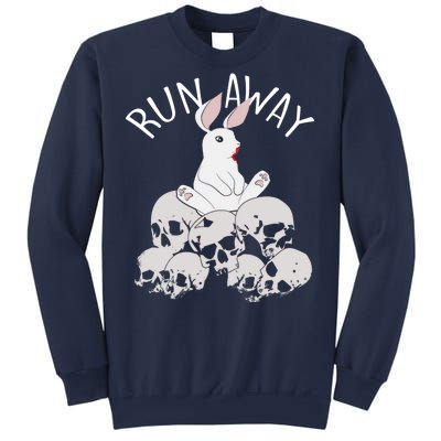 Run Away Bloody Bunny Skeleton Sweatshirt