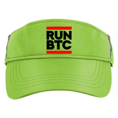 RUN BTC Bitcoin Cryptocurrency Adult Drive Performance Visor