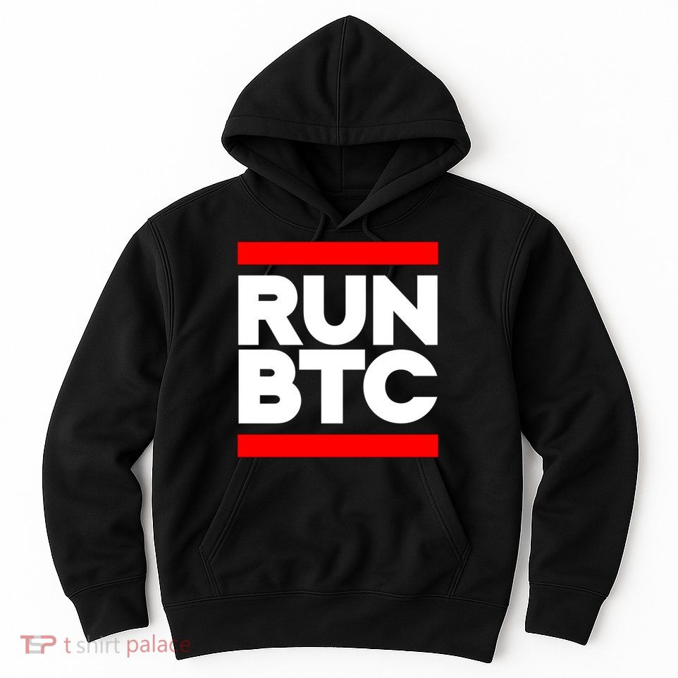 RUN BTC Bitcoin Cryptocurrency Hoodie
