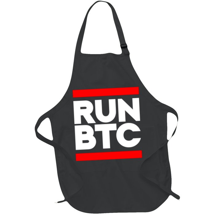RUN BTC Bitcoin Cryptocurrency Apron