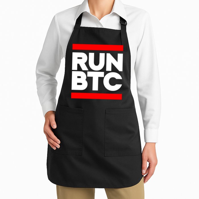 RUN BTC Bitcoin Cryptocurrency Apron