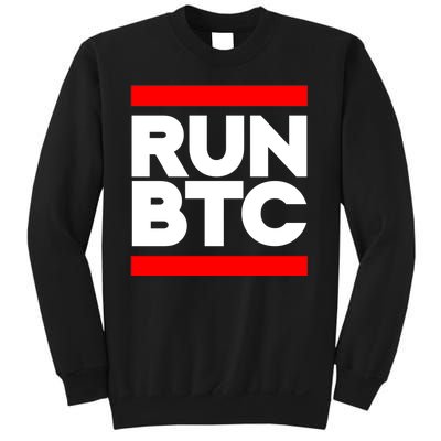 RUN BTC Bitcoin Cryptocurrency Sweatshirt