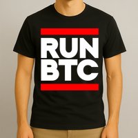 RUN BTC Bitcoin Cryptocurrency T-Shirt