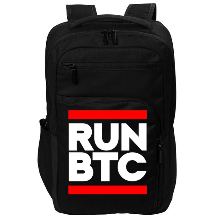 RUN BTC Bitcoin Cryptocurrency Impact Tech Backpack