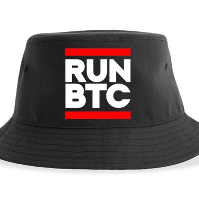 RUN BTC Bitcoin Cryptocurrency Sustainable Bucket Hat