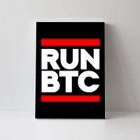 RUN BTC Bitcoin Cryptocurrency Canvas