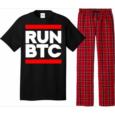 RUN BTC Bitcoin Cryptocurrency Pajama Set